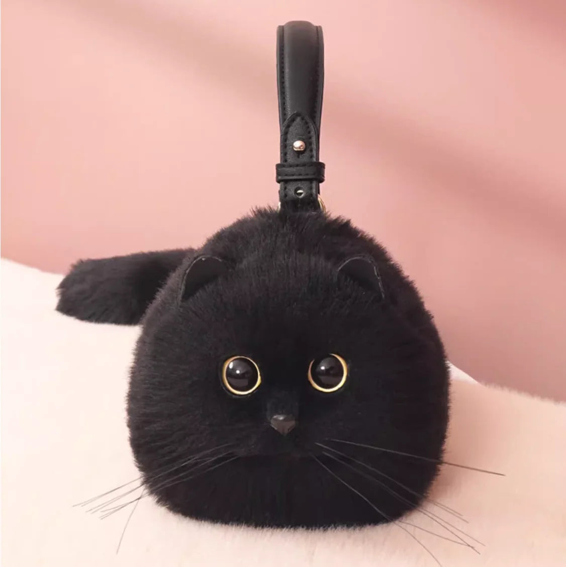 Kawaii Cat Clutch Bag ๐พโจ | Handmade One Shoulder Messenger for Autumn & Winter Vibes ๐๐