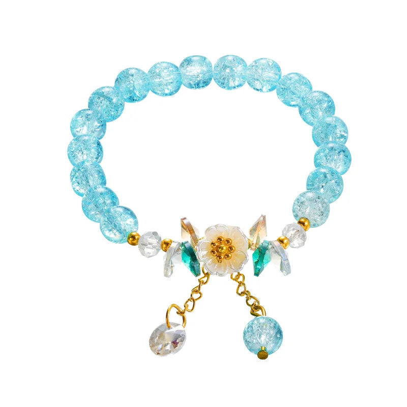 Charming Kawaii Daisy Gemstone Bracelet πΈβ¨
