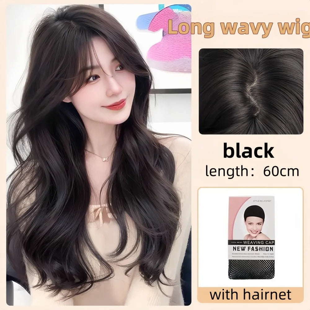 Kawaii Pink Wavy Wig πΈβ¨ | Dreamy Synthetic Cosplay Hair for School & Daily Fun! π