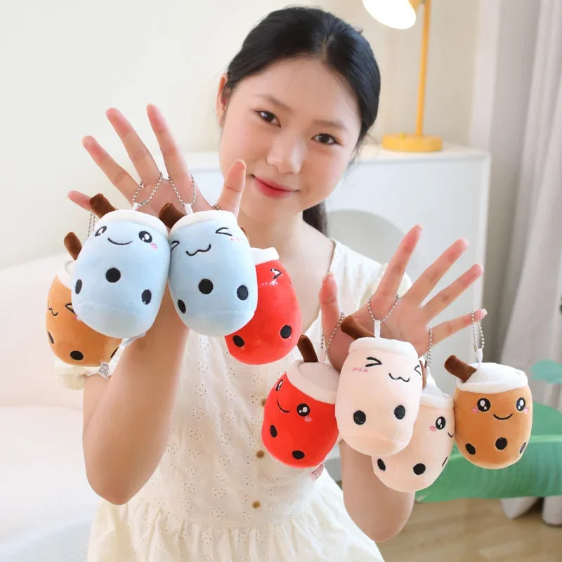 π₯€ Bubble Tea Buddy Plush Keychain π Delightful Boba Companion for Your Bag! π Perfect Gift for Girls! β¨ - Pixie Quill
