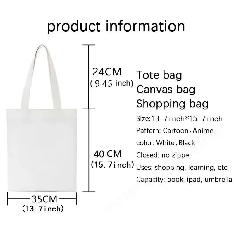 πΎ Whimsical Cat Canvas Tote π - Cute & Eco-Friendly Shopping Bag for Trendy Girls ποΈβ¨ - Pixie Quill
