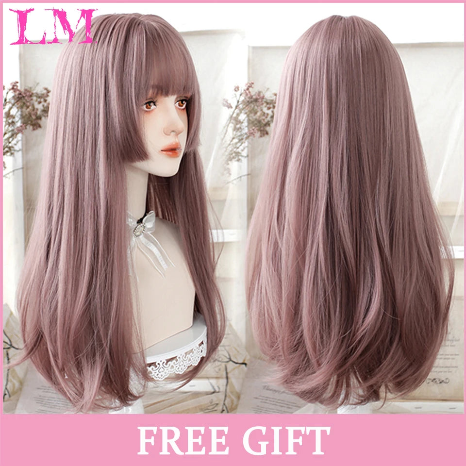 Kawaii Ombre Pink Wavy Wig πβ¨ | Heat Resistant Hair for Cosplay & Daily Fun! ππΈ