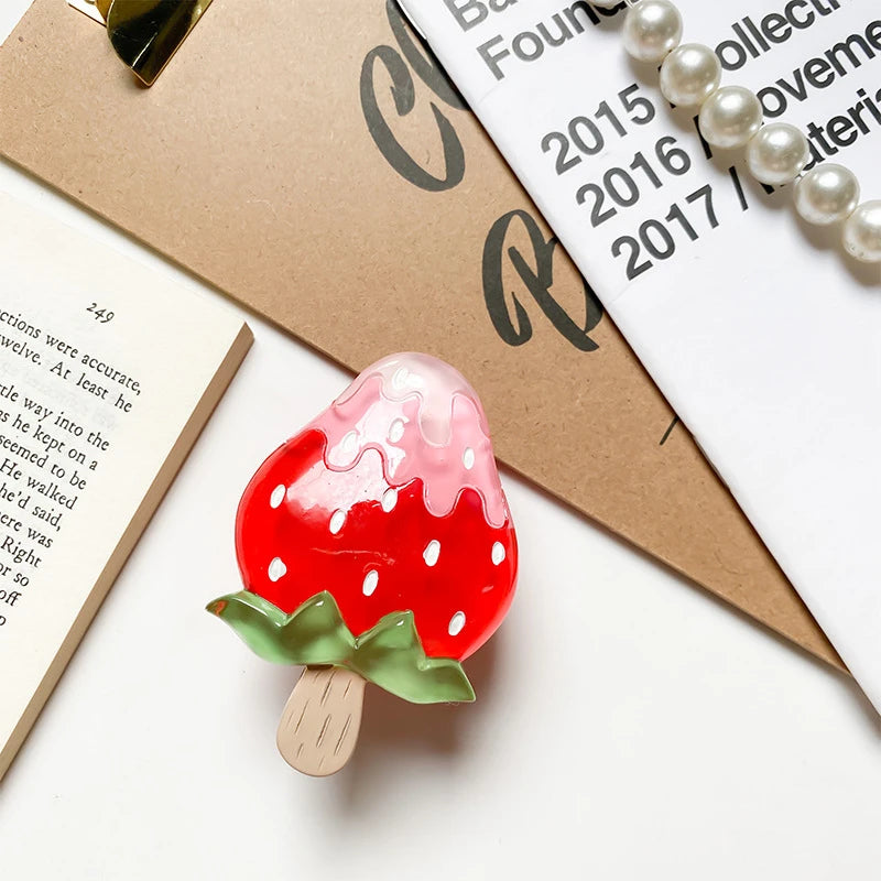 Kawaii 3D Fruit Popsicle Phone Grip Tok ππ | Cute Stand Holder for iPhone & Samsung ππ±