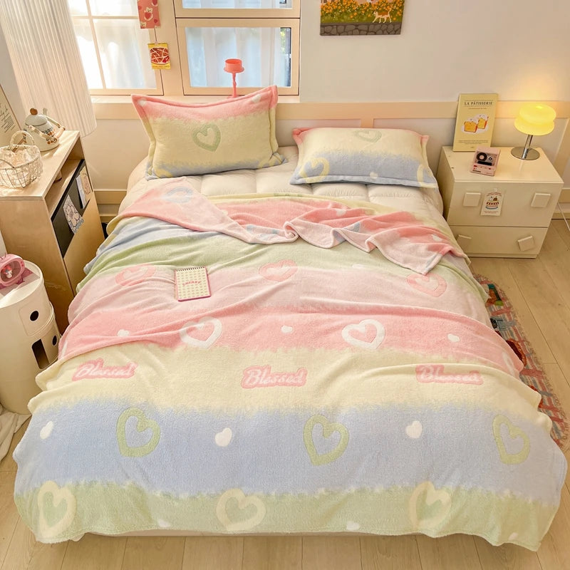 Cute Strawberry Dreams πβ¨ Cozy Flannel Blanket for Kids - Perfect for Cuddles & Adventures! πποΈ - Pixie Quill