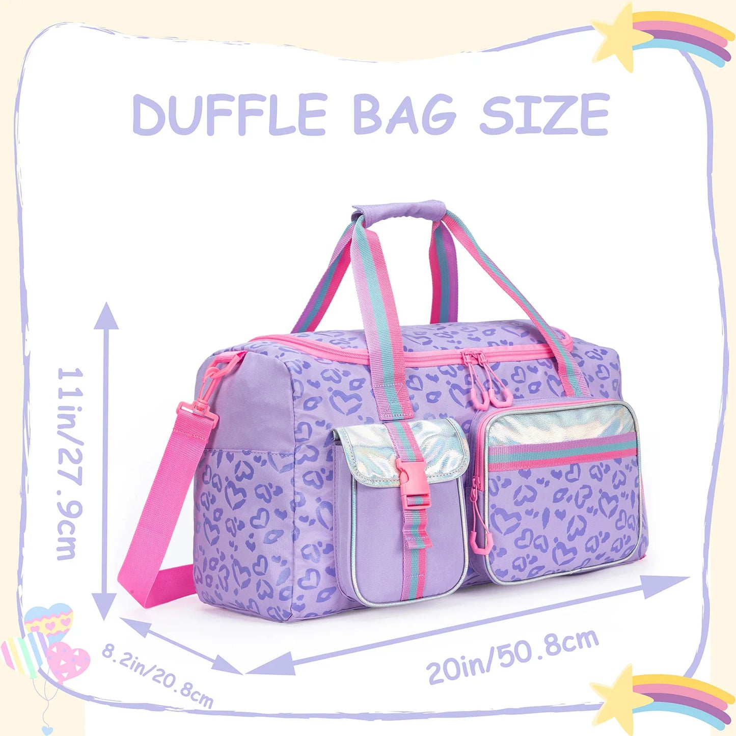 Kawaii Dream Duffle Bag πβ¨ | Cute Travel Tote for Girls & Women πΈ | Perfect for Sleepovers, Gym & Adventures ππ