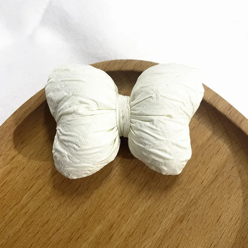 Kawaii Puff Bow Car Decor πβ¨ | Adorable Light Luxury Fabric Accessories for Your Auto Interior! ππ