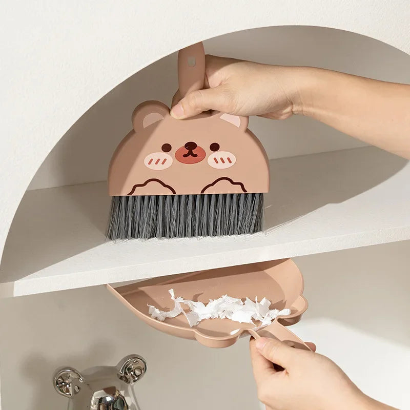 Kawaii Mini Broom & Dustpan Set π°β¨ β Adorable Animal Design for Fun Cleaning! π§Ήπ