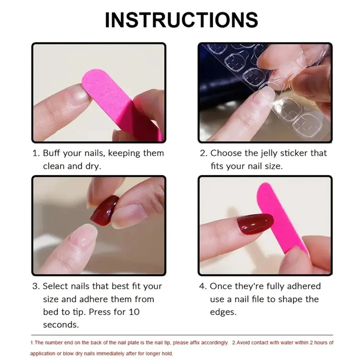 Kawaii 24pcs Iced Strawberry Cloud Fake Nails πβ¨ Cute Short Press-On Acrylic Tips for Girls!