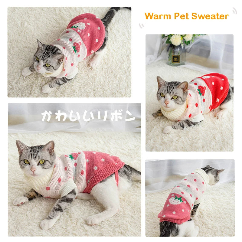 Kawaii Cozy Pup & Kitty Sweater πΆπ±β¨ | Adorable Winter Wear for Small & Medium Dogs!