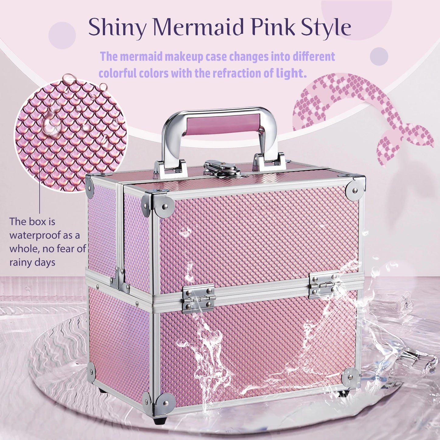 Kawaii Portable Makeup Case β¨π - Adorable Travel Cosmetics Organizer Box for Beauty & Jewelry πΈπ