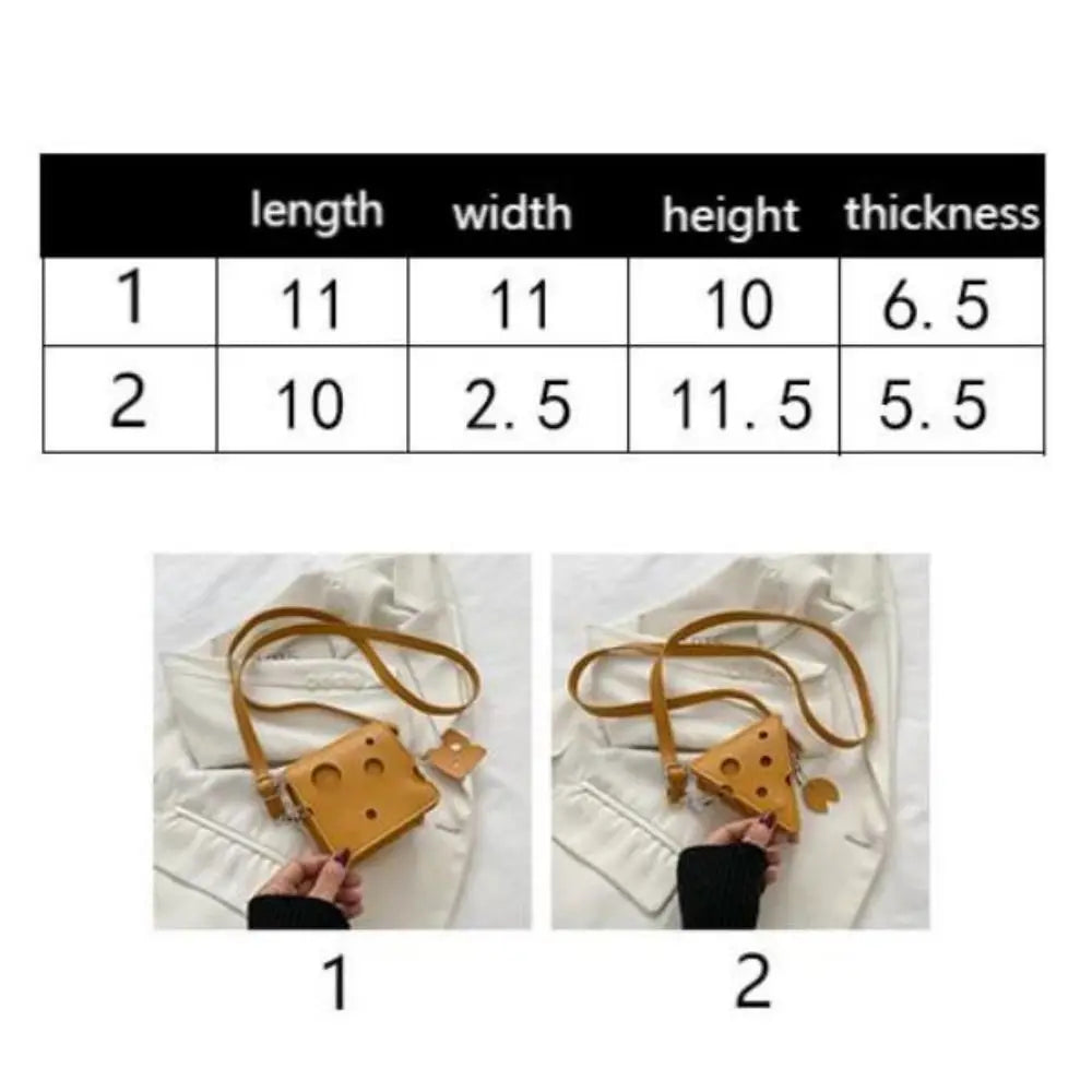 Kawaii Cheese Bag Collection π§β¨ | Adorable Mini PU Leather Crossbody Purses for Earphones & Lipstick ππ