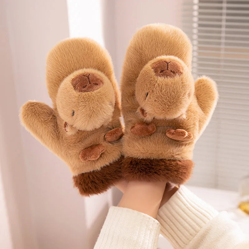 Kawaii Capybara Plush Glove Penguin Toy π§β¨ - Adorable KAPIBARA Internet Star Stuffed Animal Gift! πΎπ