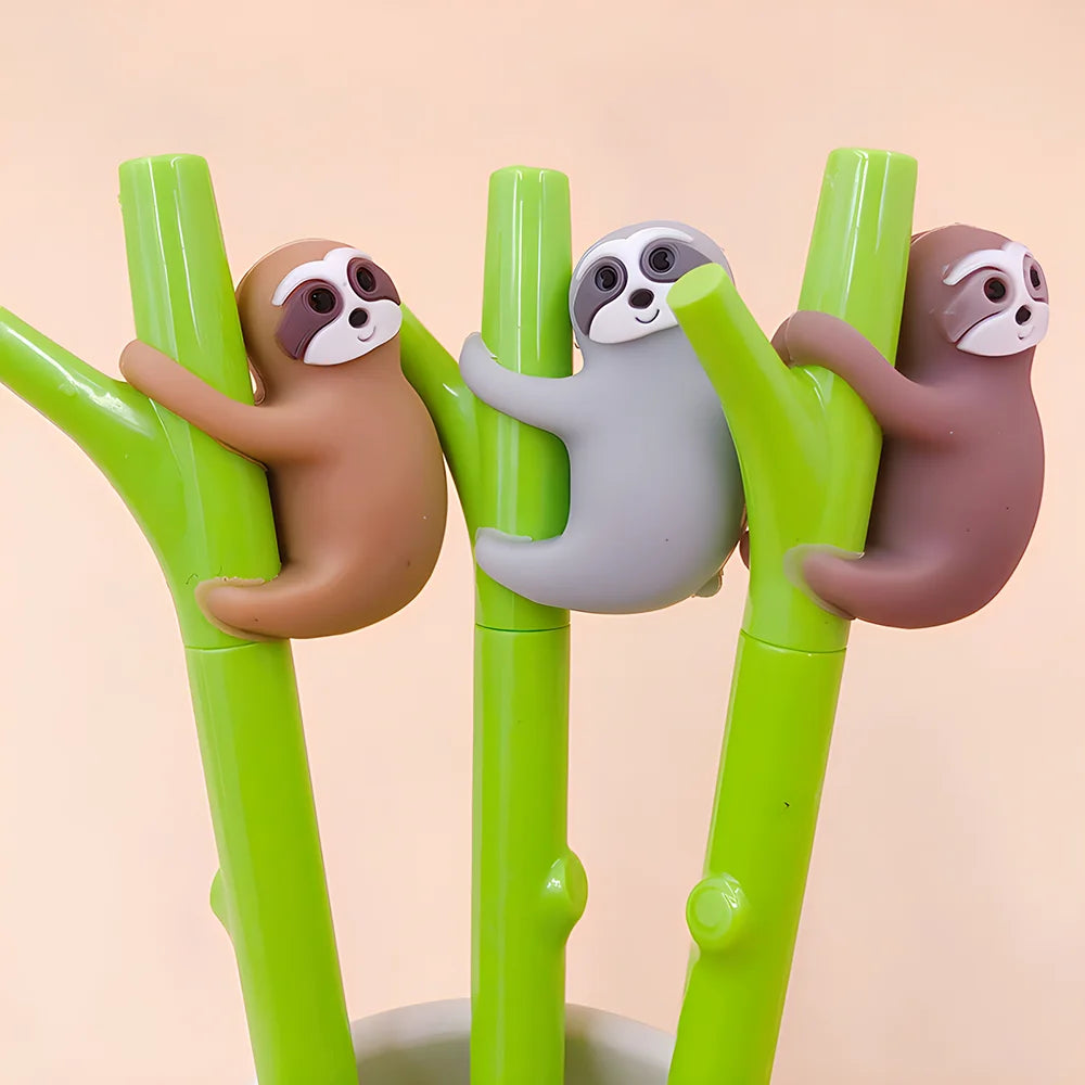 Adorable Kawaii Sloth Gel Pens π¦₯β¨ | Cute & Fun Writing Supplies for Kids & Stationery Lovers! ποΈπ