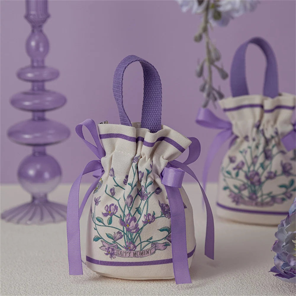 Charming Floral Treat Bags πΈπ¬ - Adorable Drawstring Pouches for Sweet Surprises! πβ¨