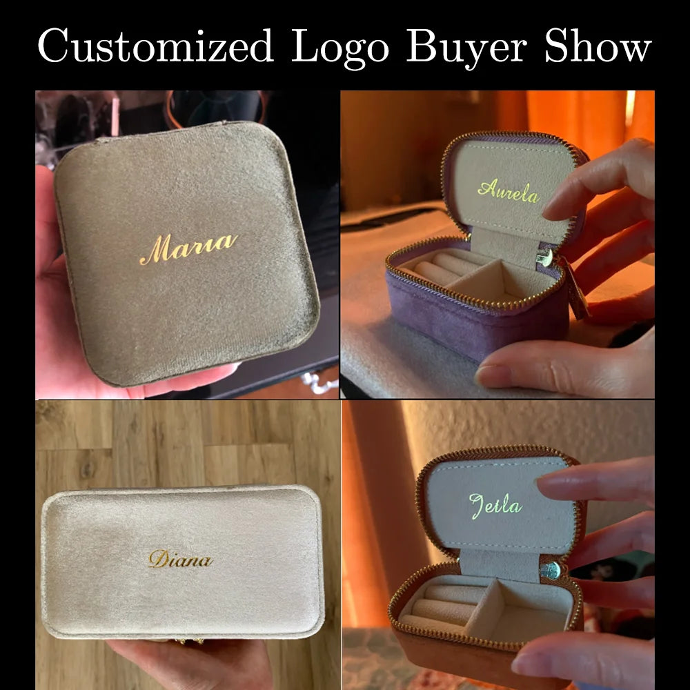 Kawaii Velvet Jewelry Box π | Cute Mini Travel Organizer for Rings & Necklaces π | Personalized Gift Idea π