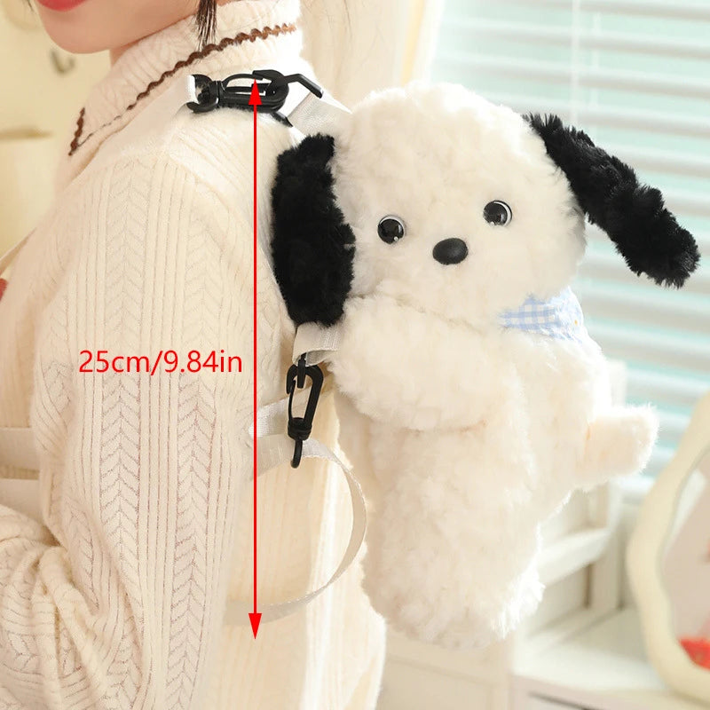 Kawaii Plush Cat Crossbody Bag πΎβ¨ - Adorable Dog Shoulder Bag with Cute Detachable Strap ππ for Women & Girls!