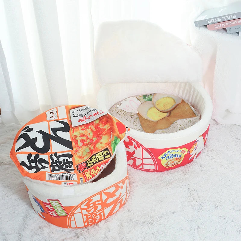 π Noodle Cozy Cat Nest πΎ Fleece-Lined Delight for All Seasons πΆβ¨