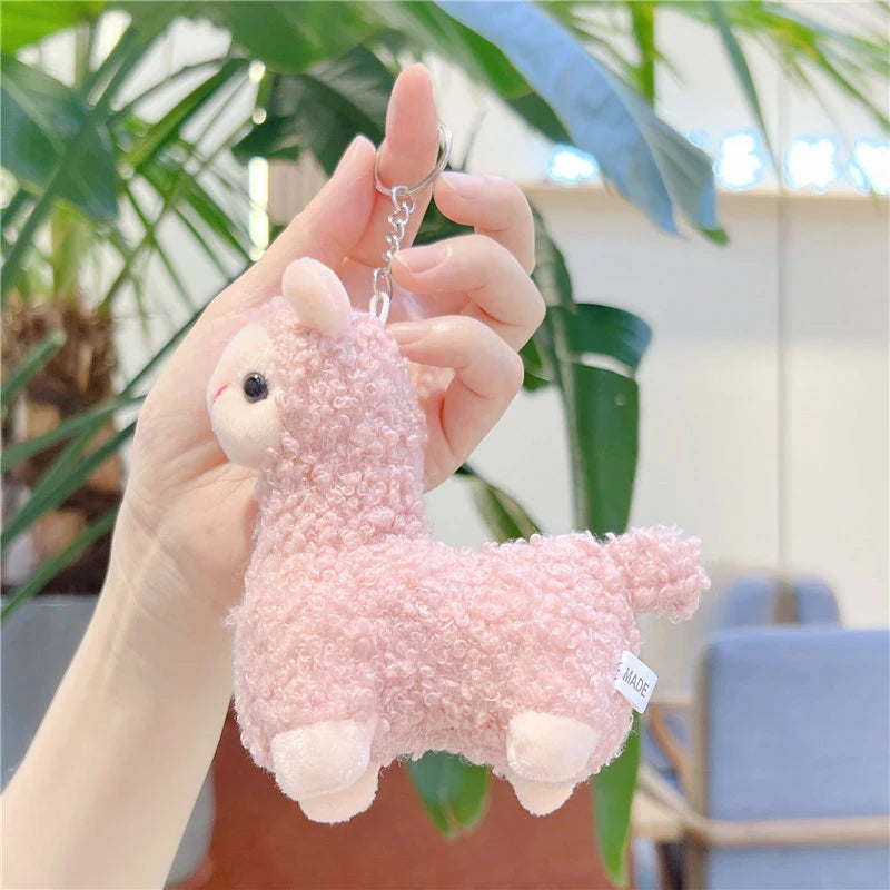 Adorable Kawaii Alpaca Plush Keychain 🦙✨ - Cute Backpack Charm & Gift Idea for Students! 🎁💕