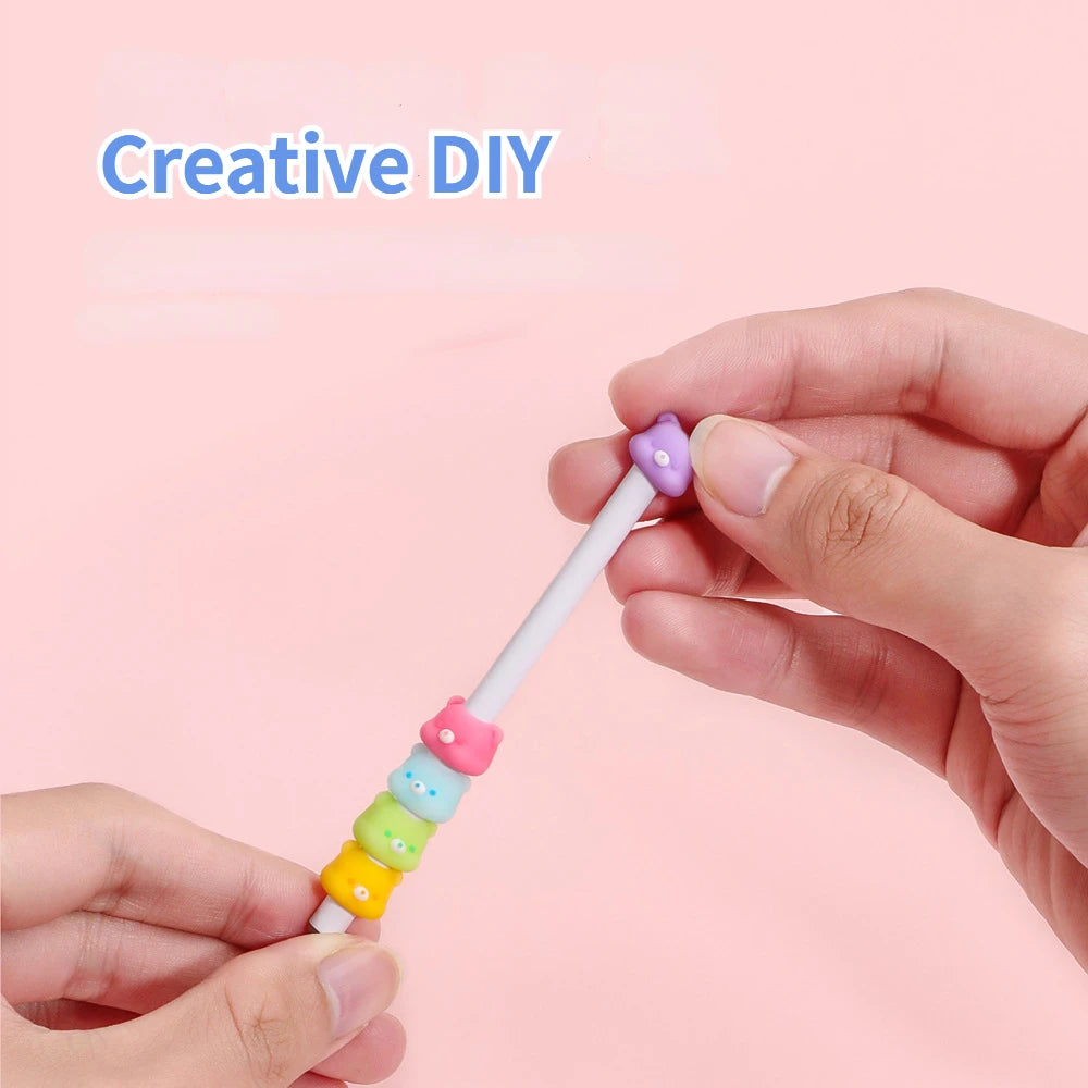 Adorable Kawaii Bear Gel Pens π»β¨ | 0.5mm Black Ink Ballpoint for Students & Office Fun! ποΈπ