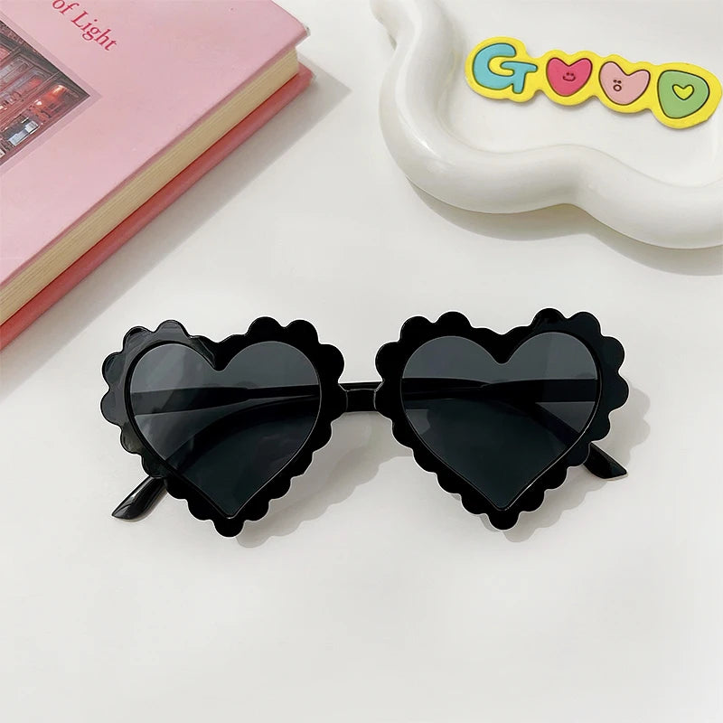 Cute Kawaii Kids' Heart-Shaped Sunflower Rabbit Ears Sunglasses πΌπ | Polarized UV400 for Little Adventurers! πΆοΈβ¨