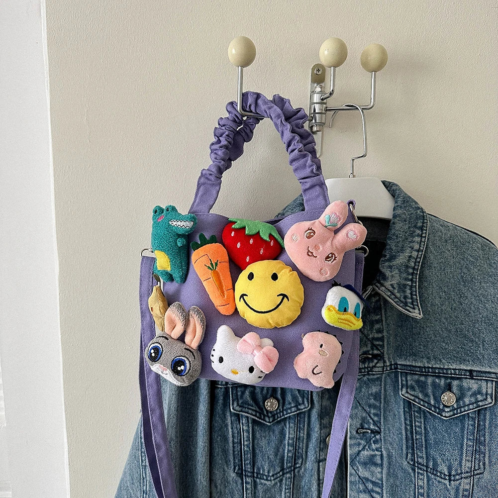 Kawaii Cartoon Sling Bag πβ¨ Adjustable Strap Large Capacity Crossbody Tote for Fun Adventures ππ