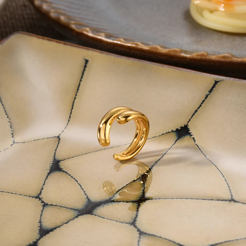 Kawaii Chic Geometric Ear Cuffs β¨ π Perfect Fashion Jewelry Gift!