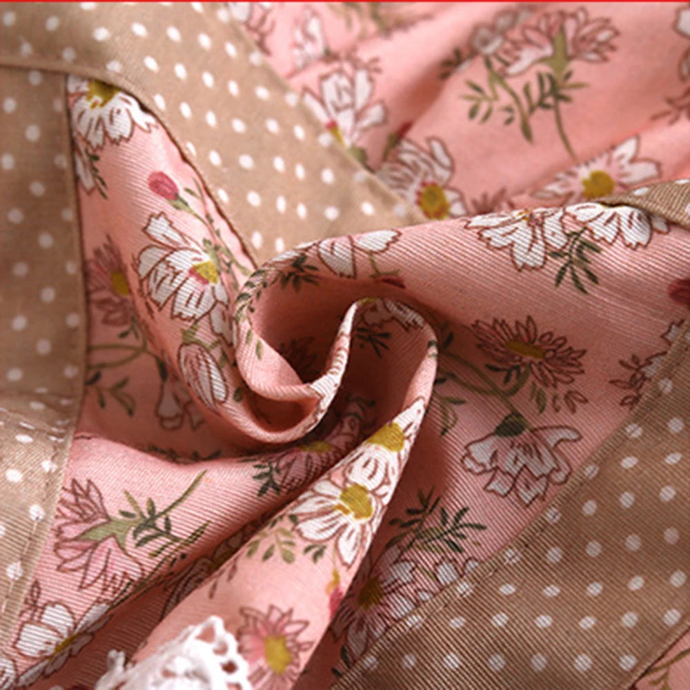 πΈ Kawaii Floral Canvas Apron πΌ Cute & Breathable for Cooking Fun! π³β¨