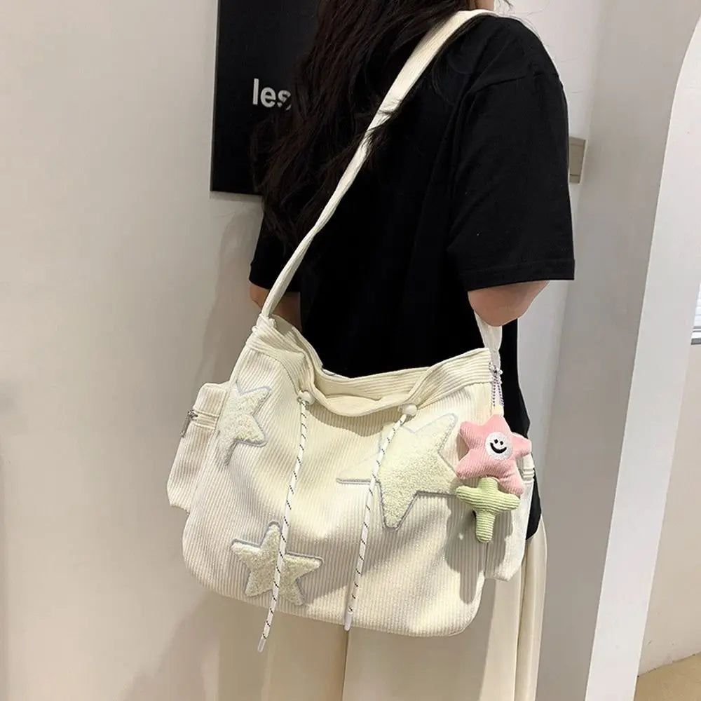 β¨π Velvet Starry Makeup Pouch π Cute Girls' Crossbody Bag π Stylish Cosmetic Organizer π - Pixie Quill