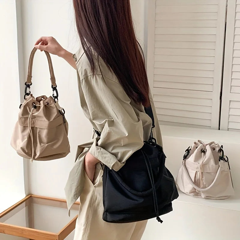 Kawaii Nylon Shoulder Bag πβ¨ | Waterproof & Versatile Large Tote | Adorable Crossbody for Daily Adventures ππ
