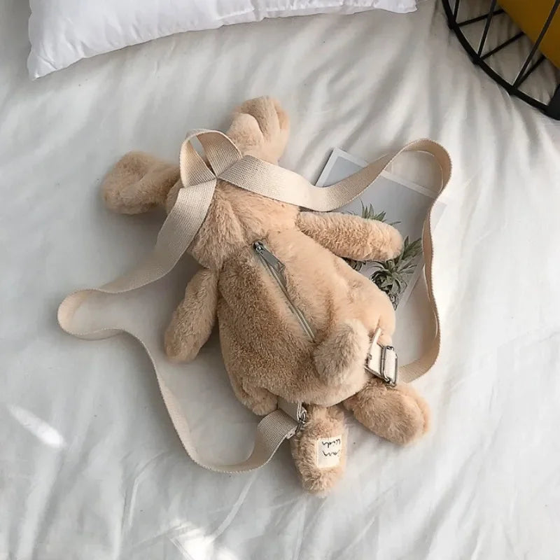 Kawaii Dog Plush Backpack 🎒🐶 - Adorable Cartoon Animal Bag for Girls & Kids! 🌟