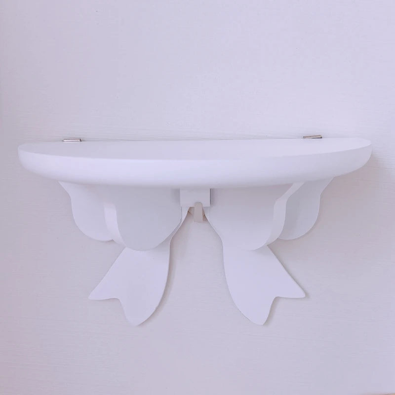 Kawaii Pink Bow Knot Wall Shelf πβ¨ | Cute Decorative Storage Rack for Girls' Rooms πΈβ¨