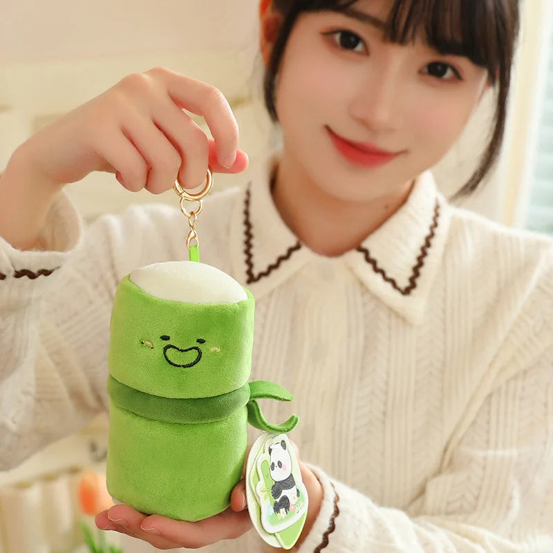 Fluffy Bamboo Panda Plushie πΌβ¨ Cute 10cm Pendant for Bags & Birthdays! ππ