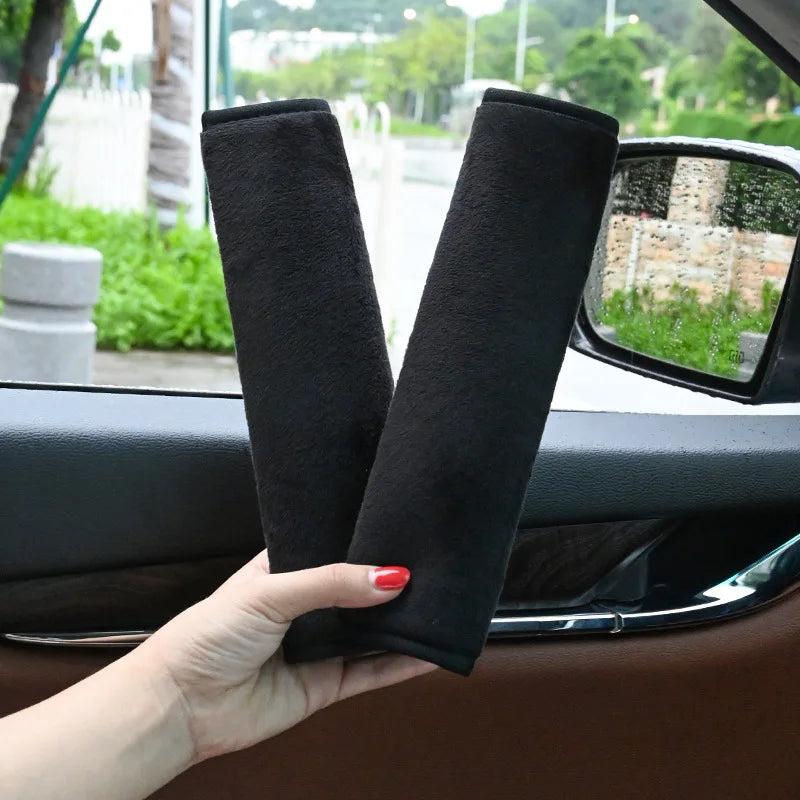 Adorable Kawaii Plush Animal Seat Belt Covers π»π - 2pcs Soft Shoulder Cushion for Kids' Car Safety & Style! πβ¨