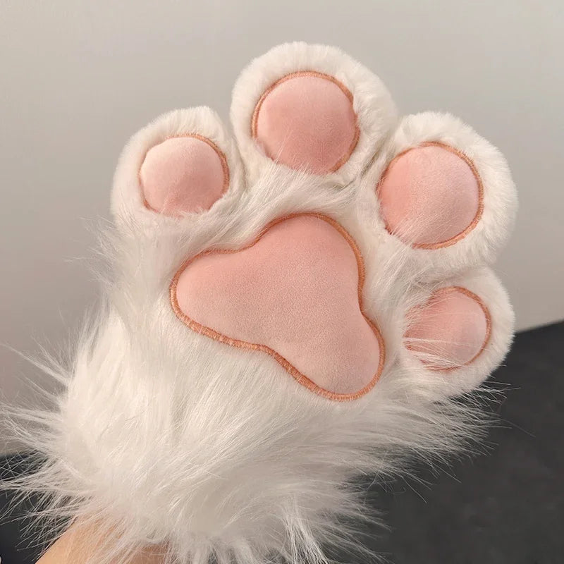 Kawaii Plush Fox Paw Mittens π¦β¨ | Cute Costume Claw Gloves for Halloween & Cosplay ππΎ