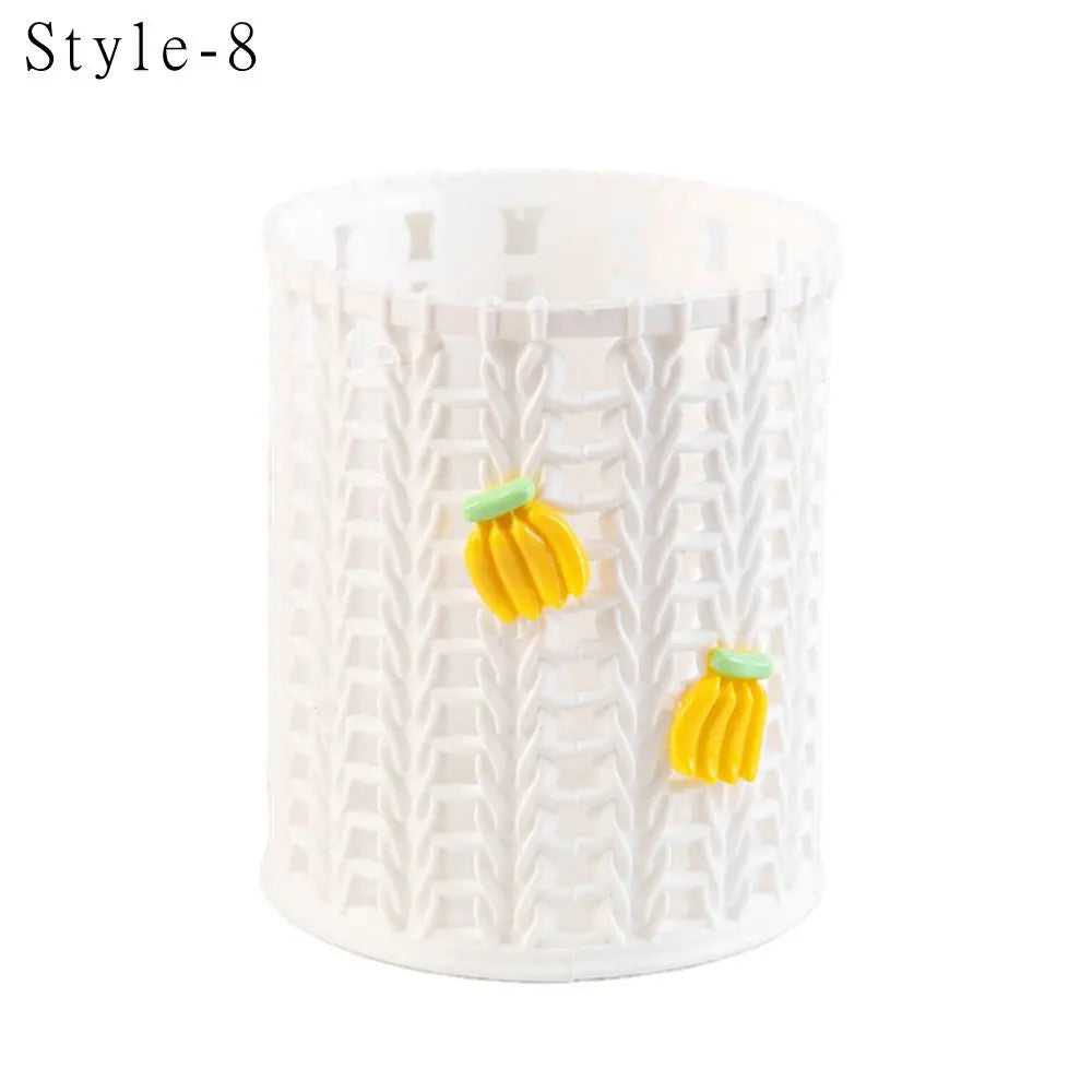 Kawaii Cartoon Vine Pen Holder πΏβ¨ Cute Makeup Brush & Stationery Organizer for Students π¨ποΈ