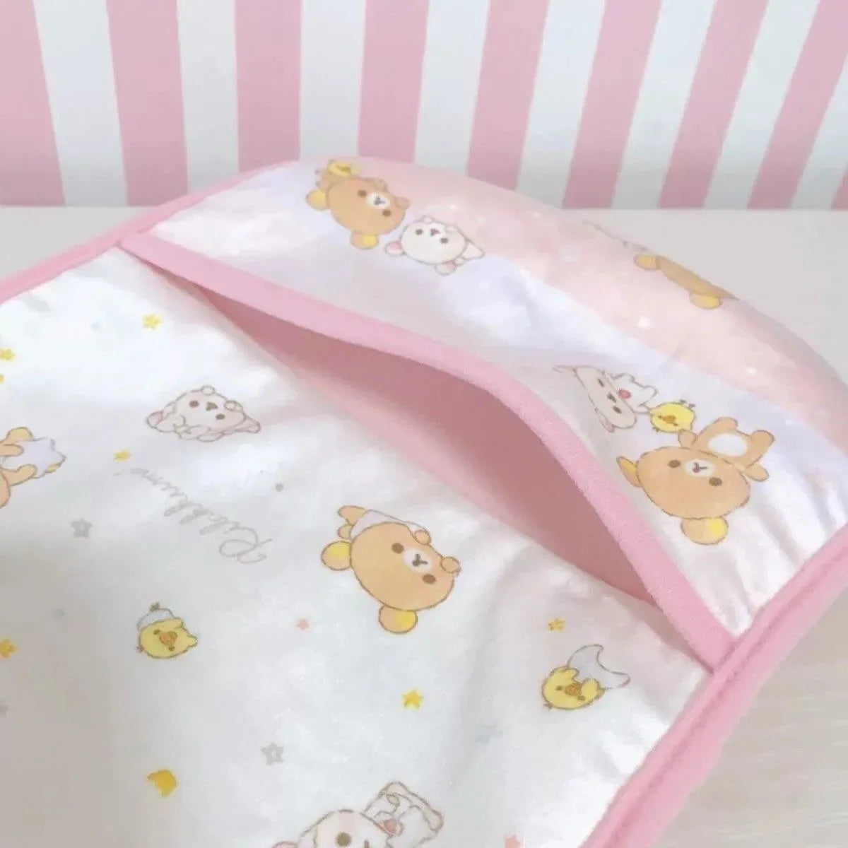 Charming Kawaii Rilakkuma Wall Hanging Storage Bag π»β¨ | Large Capacity Korilakkuma Bear Organizer for Sundries & Gifts ππ