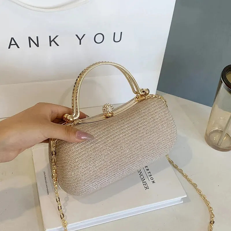 β¨ Kawaii Shiny Dinner Bag π Soft Fashion Shoulder Chain Purse for Trendy Women π
