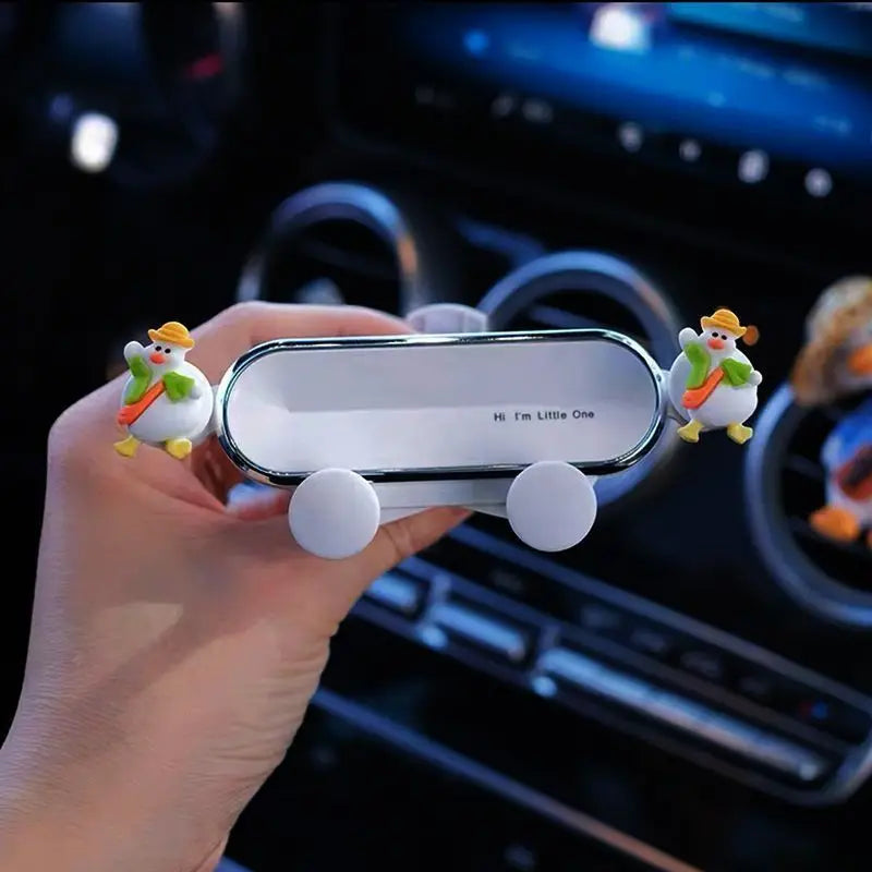 Kawaii Car Air Outlet Phone Holder πΎβ¨ - Cute Cartoon Navigation Buddy & Multi-Functional Accessory!