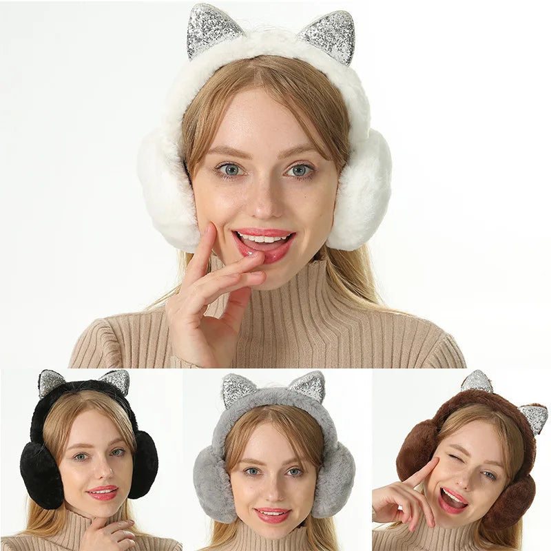 Kawaii Cat Ear Plush Earmuffs πΎβοΈ Cozy Warmth for Girls & Kids!