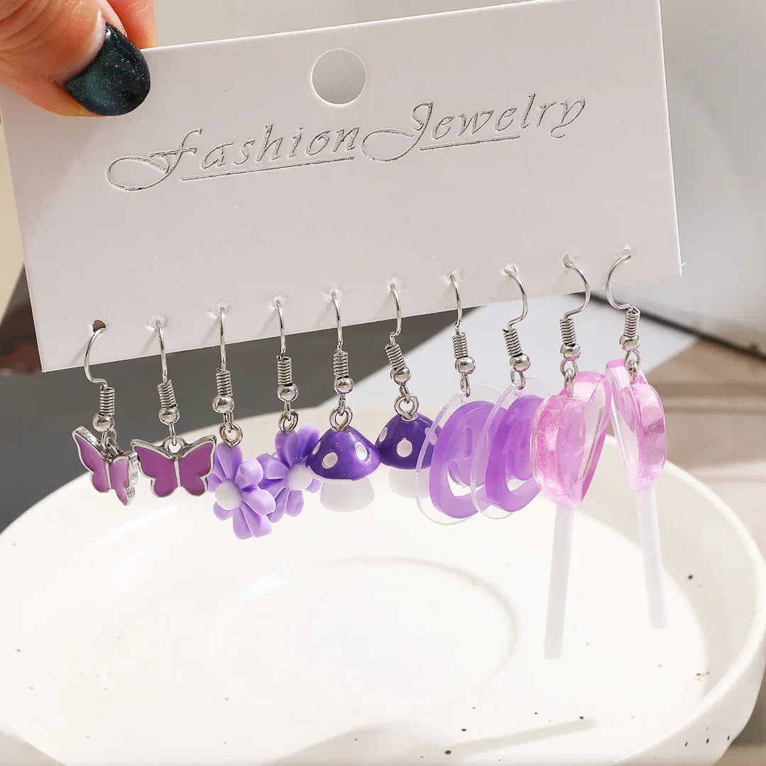 π Cute Trendy Drop Earrings Set π