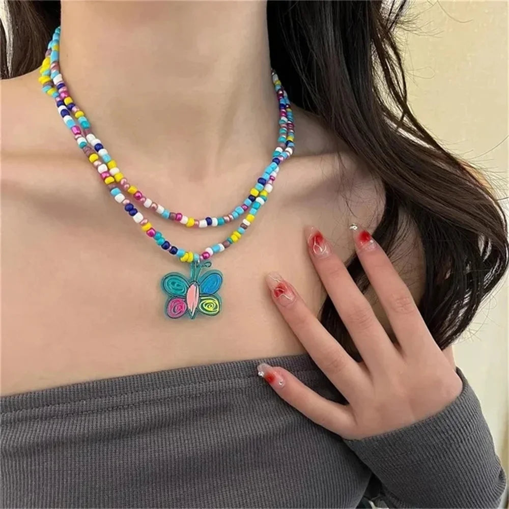 ππ Adorable Heart Bead Choker Necklace for Trendy Girls πβ¨