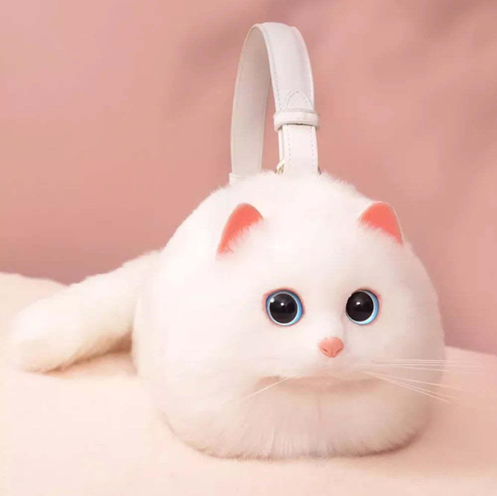 Kawaii Cat Clutch Bag ๐พโจ | Handmade One Shoulder Messenger for Autumn & Winter Vibes ๐๐