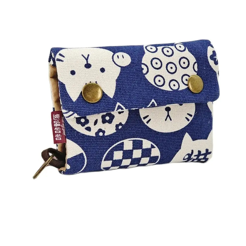 Kawaii Canvas Coin Pouch πβ¨ | Cute Cartoon Key Organizer Wallet for Girls ππ | Adorable Mini Money Bag!
