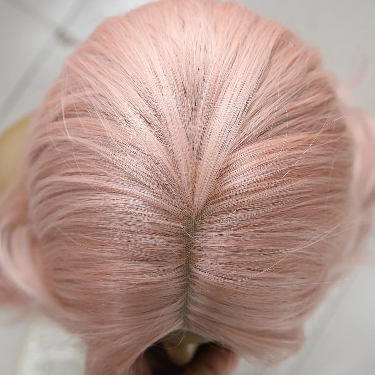 Kawaii Curly Charm πΈβ¨ - Small Lace Wig in White & Pink