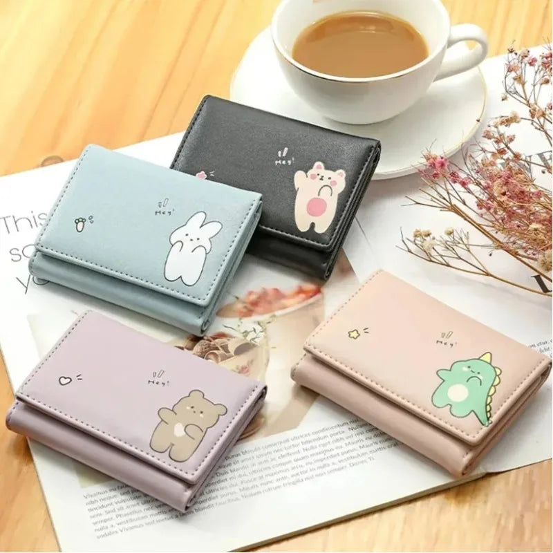 π Adorable Mini Wallet for Trendy Girls πΈ Cute Cartoon Coin Purse with ID & Card Holder π Perfect for School! πβ¨