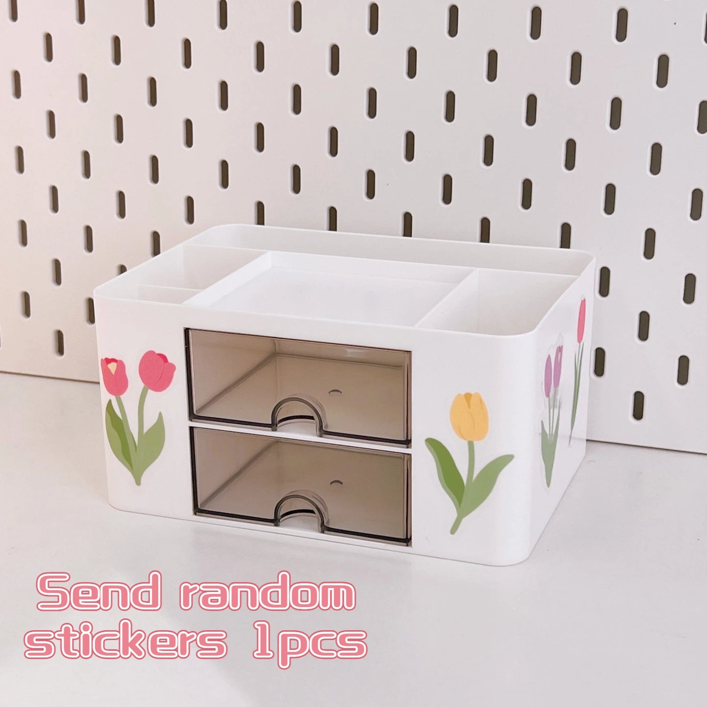 Kawaii Desktop Pen Holder πβ¨ Cute Storage Box with Drawer for Office & School Supplies ποΈπ
