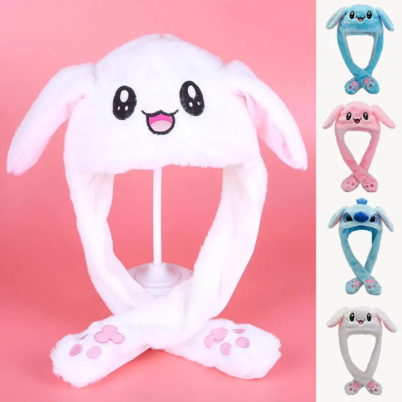 Embroidered Rabbit Ear Hat π©π | Cozy Plush Winter Cap for Kids & Adults! βοΈβ¨