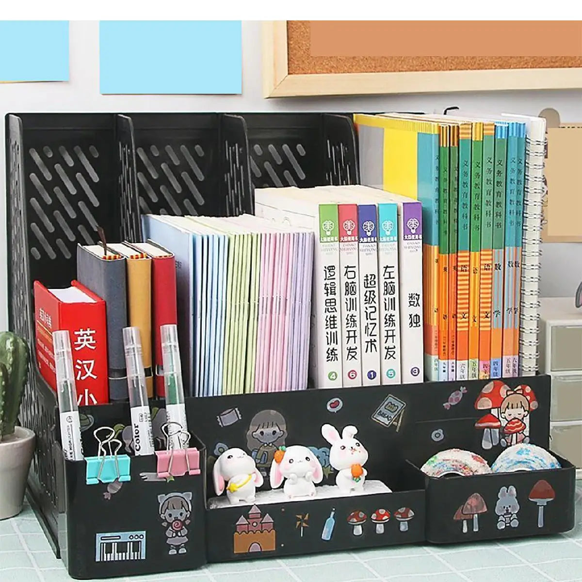 Kawaii Multi-Color Desktop File Organizer ππβ¨