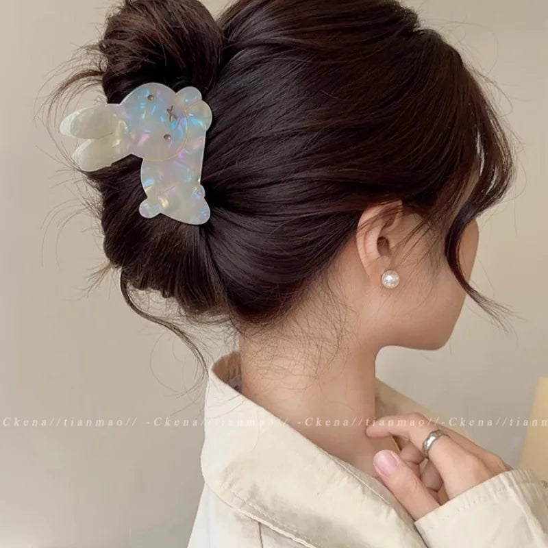 Kawaii Bunny Hair Claw Clip π°β¨ - Adorable Acetate Accessory for Stylish Women & Girls!