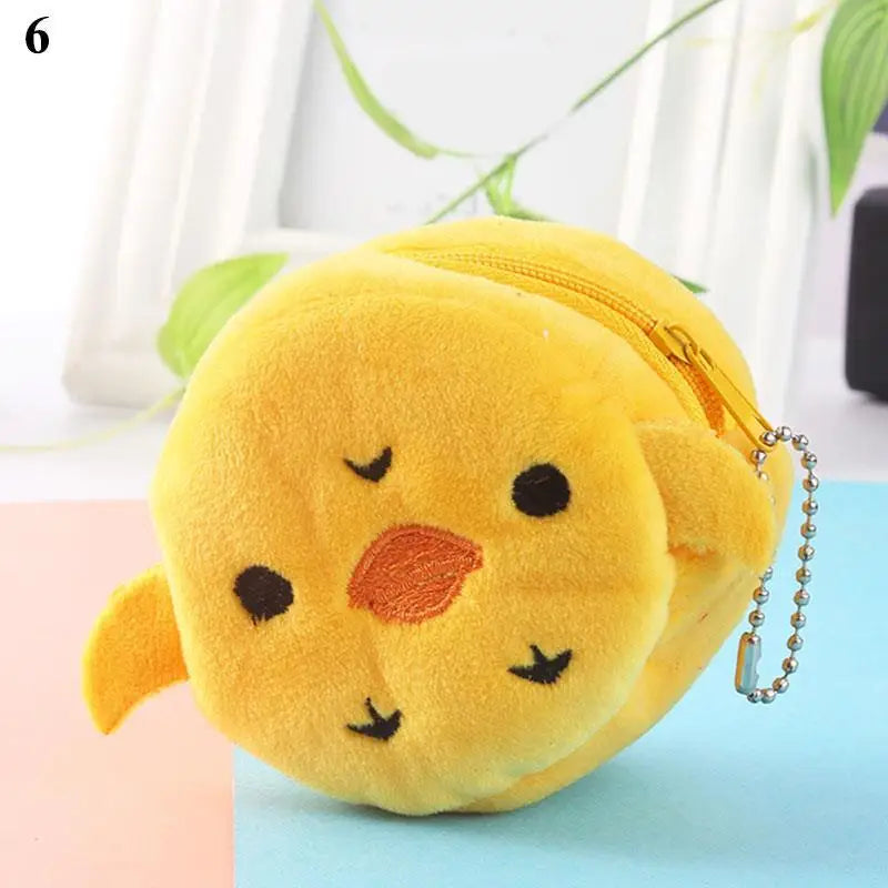 ๐๐Adorable Fruit Plush Coin Pouch - Mini Wallet for Sweeties! ๐โจ
